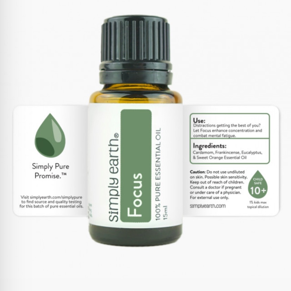 Simply Earth Focus Essential Oil Blend